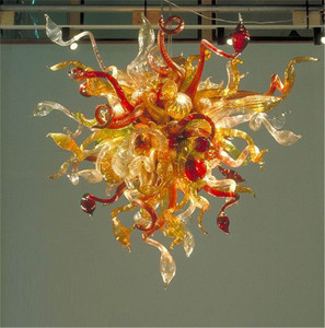 Large Blown Lamp Hanging Pendant Glass Lights Light Ceiling Stained Chandeliers Lighting Art Deco Chandelier PFG Chandelier Chan - Product Image 1