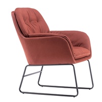 Fauteuil d'appoint moderne en tissu pour salon