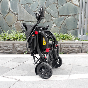 Marco ergonómico plegable de aleación de aluminio, asiento de malla, motores duales de 180W, batería de 6AH de liberación rápida, silla de ruedas eléctrica de 15km de alcance - Product Image 6