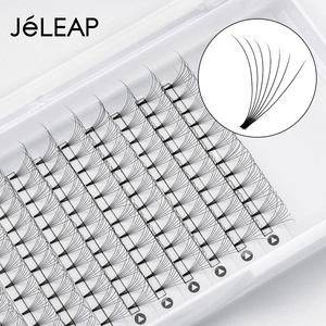 Корейские Pbt волокна 3d 4d 5d 6d 7d 18 мм предварительно изготовленные вееры для наращивания ресниц 0,07 ресниц готовые объемные вееры ресницы - Product Image 1