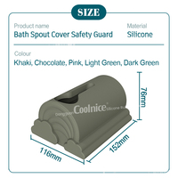 Couvercle de bec de bain universel le plus vendu couvercle de robinet de protection de robinet de baignoire pour tout-petits