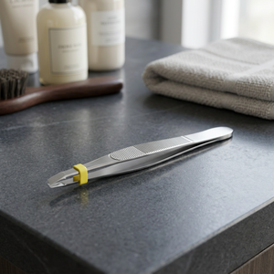 Pince à épiler DANKING DK-635 9 cm en acier inoxydable moderne à pointe inclinée pour le modelage des sourcils - Réutilisable et durable - Product Image 3