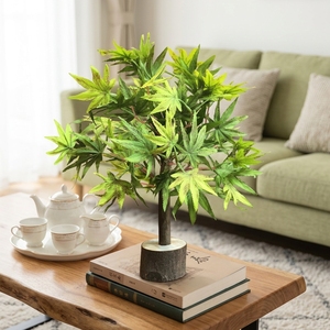 Arbre d'érable <span class=keywords><strong>artificiel</strong></span> avec des feuilles d'érable réalistes, plantes d'érable artificielles en plastique pour la décoration <span class=keywords><strong>de</strong></span> la maison, du bureau, <span class=keywords><strong>de</strong></span> la salle - Product Image 5