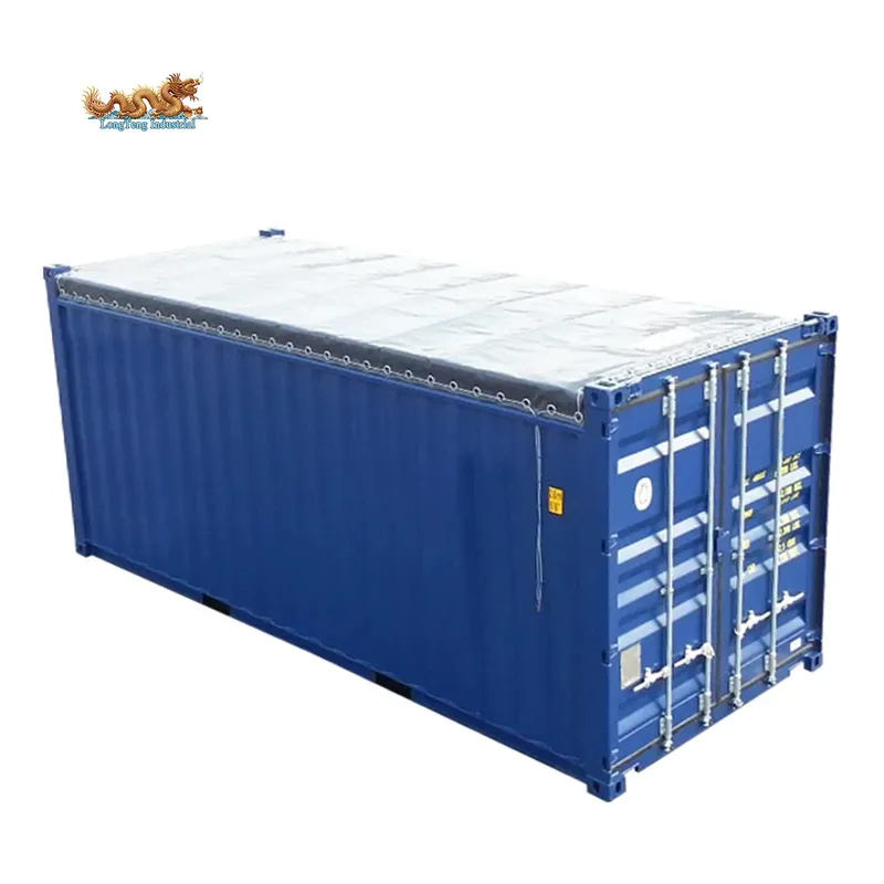 PVC Tarpaulin Cover Grandes Mercadorias Soft Shipping 20ft 20 pés 20 ft Open Top Container para venda