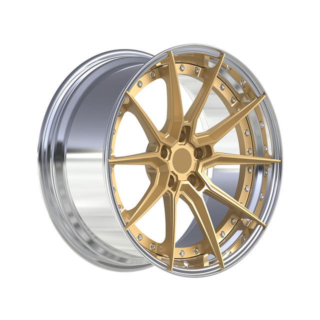 Wholesale 2 Piece Customized Racing Car Wheels Multi-Design Automotive Alloy Forged Wheels for Car Modification Upgrading