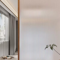 Technische 3D-Riffel-Fensterfolie UV-Blockierend Selbstklebend Mattierte Sichtschutz-Fensterfolie für Bauprojekte