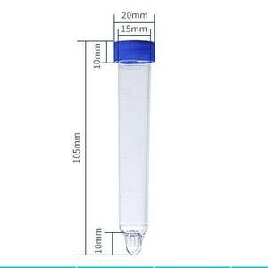 Plastic Urine Sediment Test Tube 12mL Screw Lid Transparent Urine Tube