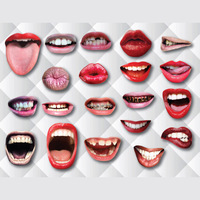 Décorations de stand Photo amusantes, 10 pièces de haute qualité, DIY bricolage, pour fête d'anniversaire, lèvres, décorations