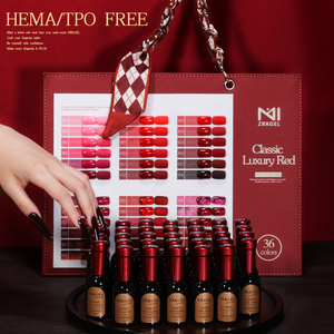Nouvelle Arrivée ZRKGEL – Collection Automne-<span class=keywords><strong>Hiver</strong></span> 36 Couleurs 15ml TPO Sans HEMA – Vernis Gel Rouge Vin Hautement Pigmenté, Non Toxique et Inodore - Product Image 1