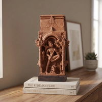 Sculpture Gajasura Vadha Shiva du Xe siècle, réplique de relief de temple hindou, œuvre d'art mythologique et religieuse
