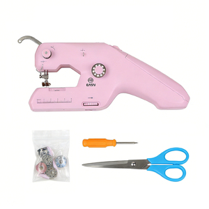 Máquina <span class=keywords><strong>de</strong></span> Coser Portátil Compacta <span class=keywords><strong>de</strong></span> Plástico, Máquina <span class=keywords><strong>de</strong></span> Coser Eléctrica Mini para el Hogar con Función <span class=keywords><strong>de</strong></span> Enrollado Integrada para Tela - Product Image 2