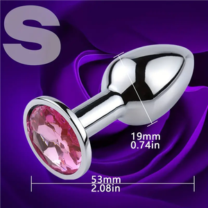 Set di <span class=keywords><strong>Plug</strong></span> <span class=keywords><strong>Anali</strong></span> in Metallo Colorato <span class=keywords><strong>Gioiello</strong></span>, Giocattoli <span class=keywords><strong>Anali</strong></span> Portatili Impermeabili Marca YEQU per Donne, Uomini, Coppie, Giochi BDSM, Giocattoli Erotici - Product Image 3