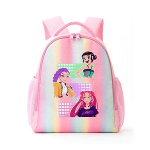 Sac à dos scolaire léger et décontracté pour filles, motif arc-en-ciel de dessin animé, double bretelle, réduction de la charge, idéal pour les voyages - Product Image 5