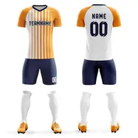 無料カスタム印刷デザインチーム名番号ロゴサッカーユニフォーム本物のサッカージャージサッカーウェア