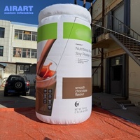 Offre Spéciale ballon géant de bouteille de lait de chocolat gonflable de nouveau style pour l'affichage carré de parc, modèle gonflable imprimé de bouteille