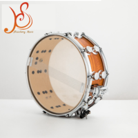 Tambour à main professionnel de fanfare en bois de bouleau massif, 10 goujons, harnais double rangée pour fanfare