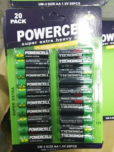 Commercio all'ingrosso della fabbrica di zinco carbonio <span class=keywords><strong>pila</strong></span> 1.5V PVC metallo servizio Blister Card cella a secco UM3 R6P pacchetto di supporto <span class=keywords><strong>batteria</strong></span> AA - Product Image 4