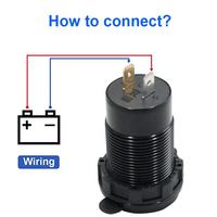 Chargeur USB pour voiture DC12V/24V 2 ports 100W avec prise USB C PD3.0 et charge rapide 3.0 pour bateau, camping-car, marine, yacht