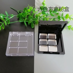 Six Color <b>Square</b> Eyeshadow Palette Plastic Box Makeup <b>Tool</b> Set Eyes Application Convenient - Product Image 1