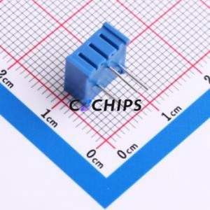 Resistencia/Potenciómetro Ajustable 3386P-1-203, Componente de Orificio Pasante (THT)-3P, 9.5x9.5mm, Resistencia de 20kOhm, 10%, 500mW, 250ppm ℃ - Product Image 2
