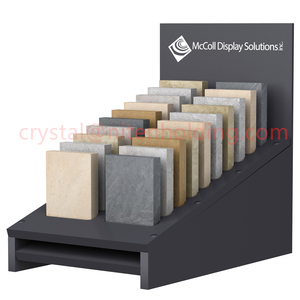 Plaque de métal tour coulissante granit salle d'exposition pierre carrelage tour de pierre artificielle porcelaine mosaïque quartz plancher support présentoir - Product Image 4