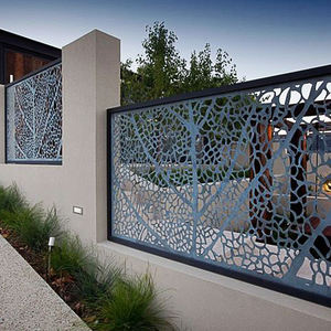 Pannello di recinzione tagliato al Laser in alluminio resistente con Design personalizzato per uso del cortile e del <span class=keywords><strong>Patio</strong></span> - Product Image 3