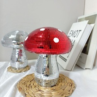 Lampe en forme de champignon rouge faite à la main, exclusive transfrontalière, boule disco artistique, décoration intérieure