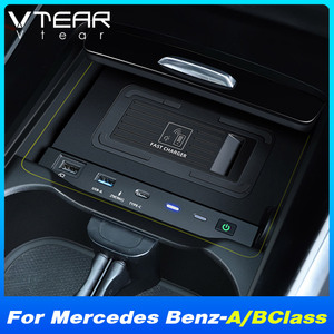 Pour <span class=keywords><strong>Mercedes</strong></span> Benz Classe A/Classe B/<span class=keywords><strong>AMG</strong></span> Classe A 2019-2022 Chargeur sans fil mains libres pour véhicule 15W Charge rapide - Product Image 2
