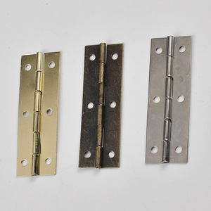 Furniture Hinge 59x20mm Antique Bronze Iron Surface Mount 6-Hole Traditional Style H-Type Antirust Plated Hardware - Product Image 1