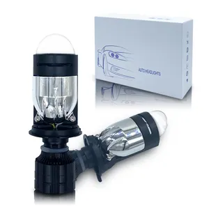 High Power 16000lumens A82LED Headlight Kit Hi/Lo Beam H4 Y6 Mini Projector Lens H4 LED Headlight Bulbs
