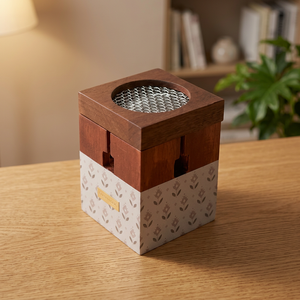 Quemador de Incienso de Madera, Difusor Aromático de Sándalo, Ecológico, Diseño Floral Religioso, Aromaterapia para Todas las Estaciones - Product Image 1