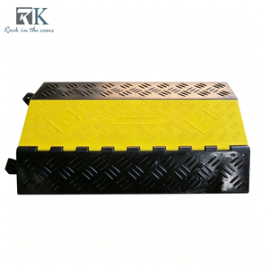 Factory Price 12/34/<b>5</b> Channel Cable Ramp Rubber Cable Protector Ramp Heavy Duty Cable Protector for Outdoor Indoor Use - Product Image 1