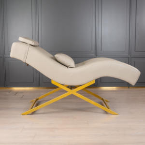 Tempat Tidur Bulu Mata dan Alis Logam yang Dapat Disesuaikan dengan Sandaran Kepala yang Dapat Diatur Desain Modern untuk Salon Kecantikan Wajah dan Penggunaan Rumah Sakit - Product Image 4