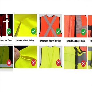 Ensemble uniforme de travail haute visibilité en nylon respirant et imperméable – Qualité supérieure, personnalisable, avec gilet de sécurité réfléchissant multipoches et pantalon complet - Product Image 4