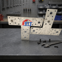 Connecteur d'angle en T en métal galvanisé robuste pour la construction industrielle du bois - Vente en gros et sur mesure