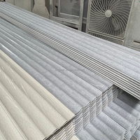 Panneaux muraux WPC modernes, résistants à l'humidité, pour l'extérieur et l'intérieur, avec un design rainuré 3D, pour atelier, salle de sport, sous-sol
