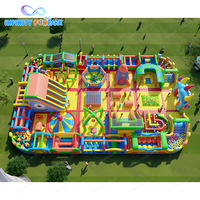 Terrain de jeu gonflable parcours d'obstacles jeu videur château parc amusement jouer centre de divertissement gonflable pour s'amuser en famille