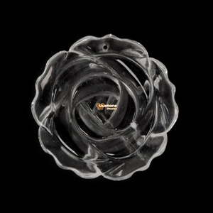 จี้หินควอตซ์ธรรมชาติคุณภาพสูงแกะสลักลายดอกไม้ สำหรับทำเครื่องประดับ ราคาดีที่สุด - Product Image 4