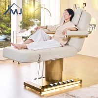 Table de massage pour spa facial, mobilier de salon de beauté, lit électrique pour esthéticienne et extensions de cils