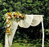 Tête de tournesol artificielle, chrysanthème, accessoires de coiffure DIY, accessoires de costume de danse, décoration de chapeau en fleurs de soie