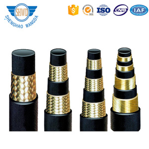 Высококачественный шланг SAE 100 R1 <span class=keywords><strong>1</strong></span>/4 дюйма 3/4 дюйма, один стальной провод высокого давления, плетеный гидравлический резиновый шланг, Гидравлический Шланг - Product Image 4