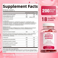 Gummies Probiotiques Marque Blanche OEM Soutien Immunitaire Vitamine C Saveur Canneberge 60 Unités Pour Femmes Certifié GMP Vente en Gros Usine