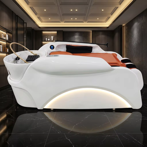 KISEN Lujosa Cama de Masaje para Champú, Spa Capilar con Diseño de Circulación de Agua, Requiere Fontanería, Estación Multifuncional para Lavado de Cabello con Esponja - Product Image 5