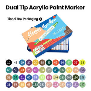 Kit de marqueurs pinceaux à peinture acrylique en gros <span class=keywords><strong>Artistro</strong></span> – Marqueurs acryliques imperméables à encre acrylique pour le dessin artistique - Product Image 6