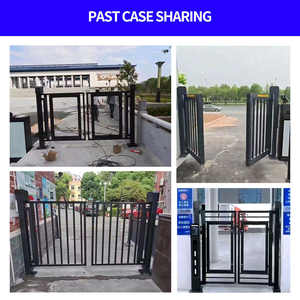 Patrón personalizado LOGO Comunidad Columpio automático Paso seguro Puerta doble Acceso peatonal inteligente Publicidad Puerta Enterence / Exit - Product Image 2