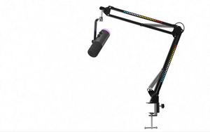 Microphone dynamique RVB haute fidélité, nouvelle arrivée, micro pour jeux et podcasts avec support RVB pour enregistrement en studio - Product Image 5