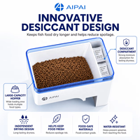 AIPAI NUEVO Alimentador Automático de Peces A+ con Abrazadera Ajustable, Temporizador Programable, Control por APP Inteligente, Protección Contra la Humedad y Contra Atascos