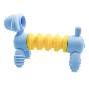 Silicone <b>Bath</b> Toy Dog Shape For Babies 0-24 Months Floating Cognitive Play Unisex - Product Image 1