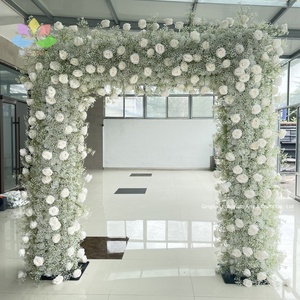 L877 diseño personalizado decoración de boda Baby Breath Shower flor Mesa blanco rosa Artificial Babysbreath flores corredor - Product Image 5