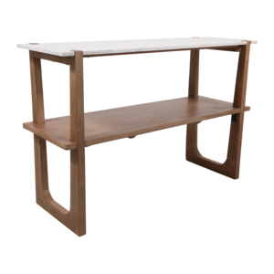 Consolle Rettangolare con Ripiano Aperto per Ingresso, Divano, Esposizione, Decorazione Laterale Stretta - Product Image 1